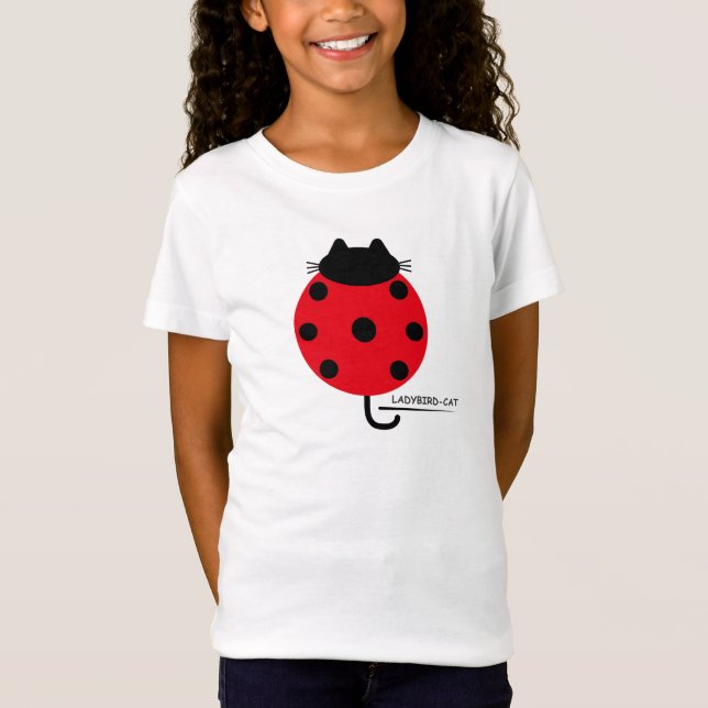 Ladybird Cat T-shirt / てんとう虫ネコ Ｔシャツ (Framsida)