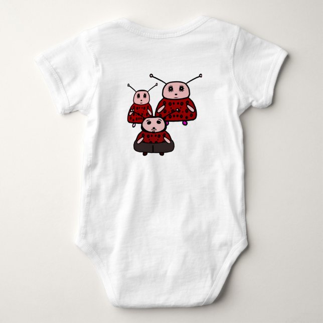 Ladybird Family T Shirt (Baksida)