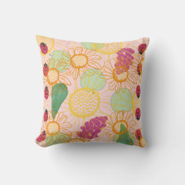 Ladybird & Fruit Garden Cushion Kudde