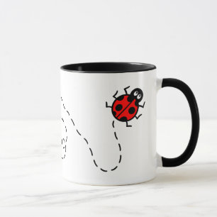 Ladybird Heart Mönster Combo Mugg, 325 ml Mugg