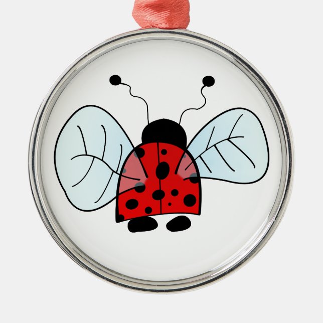 Ladybird Julgransprydnad Metall (Framsidan)