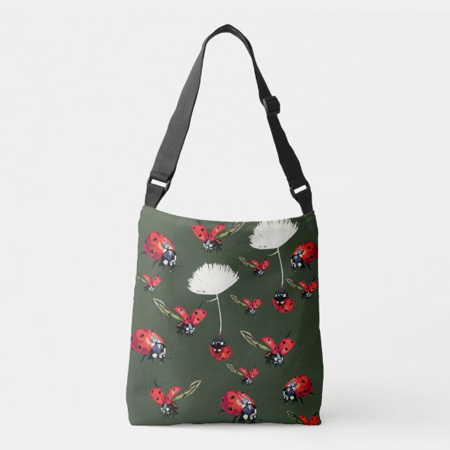 Ladybird Kryp söt teckning Kor Body Bag, Axelväska (Framsida)