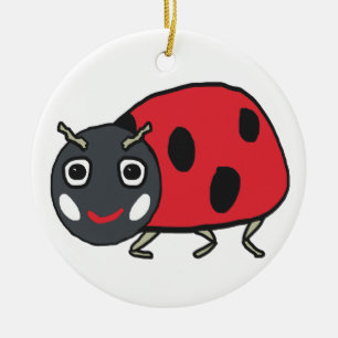 Ladybird Ladybug Julgransprydnad Keramik