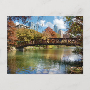 Ladybird Lake Running Trail Bridge - Austin, Texas Vykort