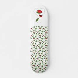 Ladybird Mönster Teckning Mini Skateboard Bräda 18,5 Cm