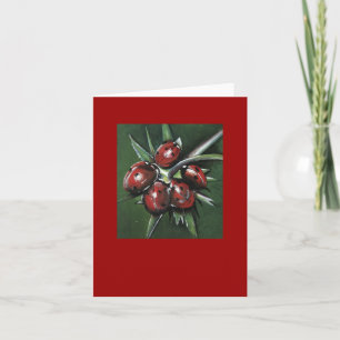 Ladybird Note card - Red Kort