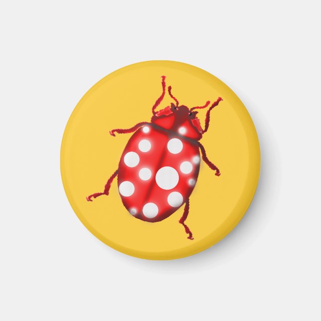 Ladybird Nyckelpiga  gåvor Magnet (Framsidan)
