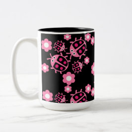 Ladybird och ladybug Två-Tonad mugg