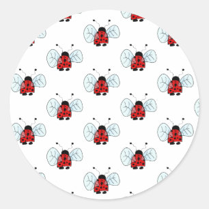 Ladybird Runt Klistermärke