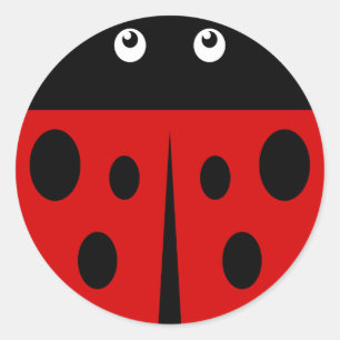 Ladybird Runt Klistermärke