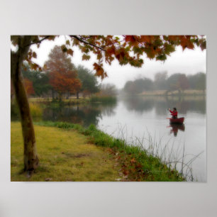 Ladybird Sjö Fishing - Austin Texas Poster