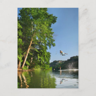 Ladybird Sjö Rope Swing - Austin Texas Vykort