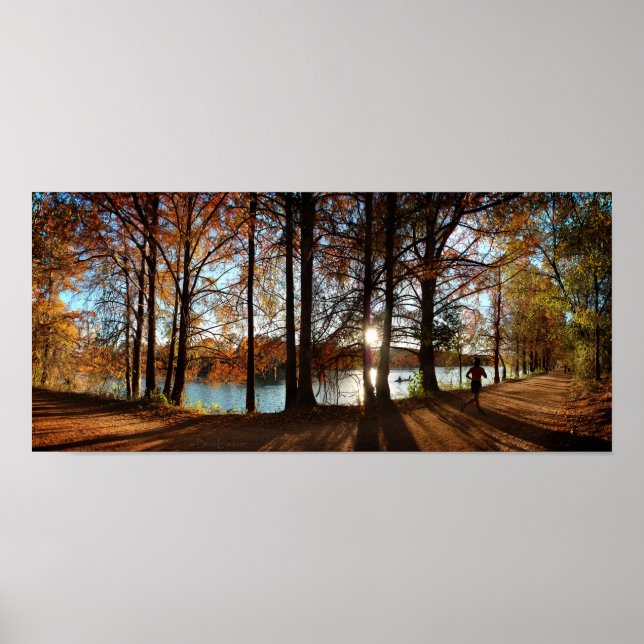 Ladybird Sjö Running Trail - Austin, Texas Poster (Framsidan)