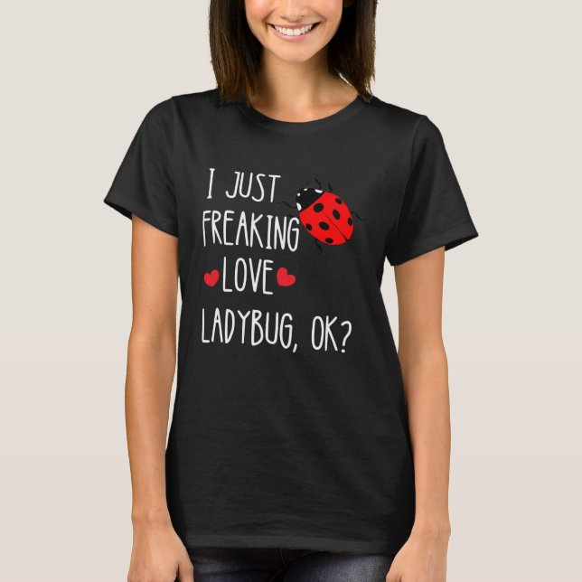 Ladybird Summer Insect Beetles Insect Customer T Shirt (Framsida)