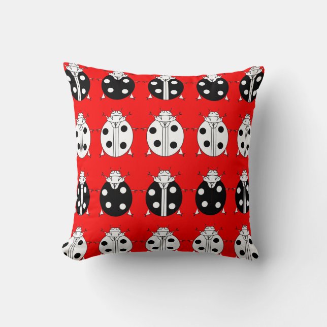 ladybirds pattern kudde (Framsida)