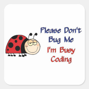 Ladybug-2 Medical Coder Fyrkantigt Klistermärke