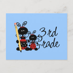 Ladybug 3rd Klass Tshirts and Gifts Vykort