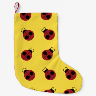 Ladybug 60s, röd gult för coola liten julstrumpa