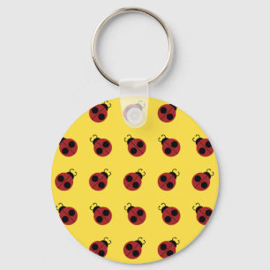 Ladybug 60s, röd gult för coola nyckelring