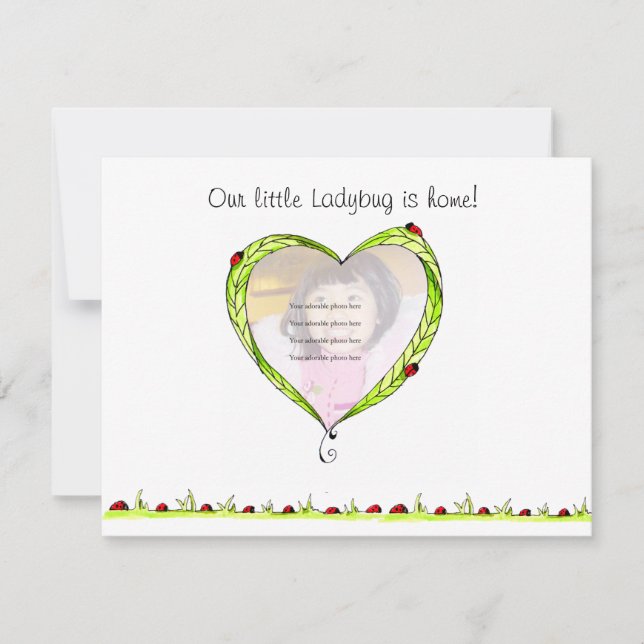 Ladybug Adoption-meddelande Meddelande (Framsida)