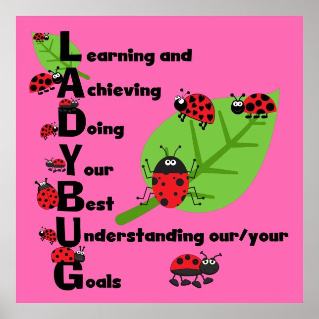 LADYBUG-Anpassningsbar Poster (Framsidan)