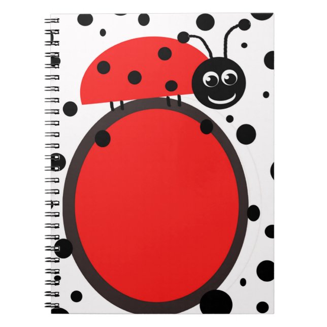 Ladybug anteckningsbok med spiral (Framsidan)