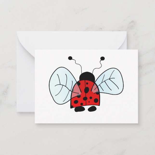 Ladybug Anteckningskort (Framsida)