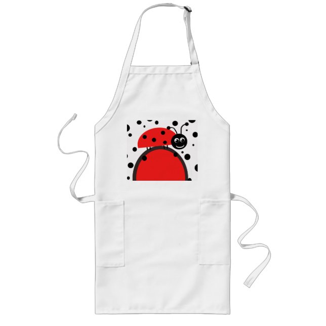 Ladybug Apron Långt Förkläde (Framsidan)