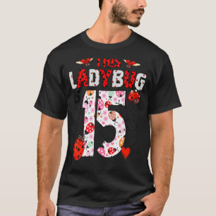 Ladybug är 15 år gammalt ladybug-tema t shirt