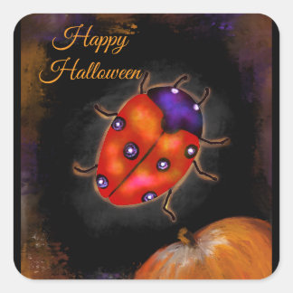 LADYBUG ART FYRKANTIGT KLISTERMÄRKE