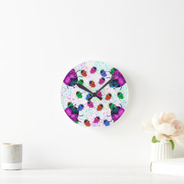 LADYBUG ART RUND KLOCKA