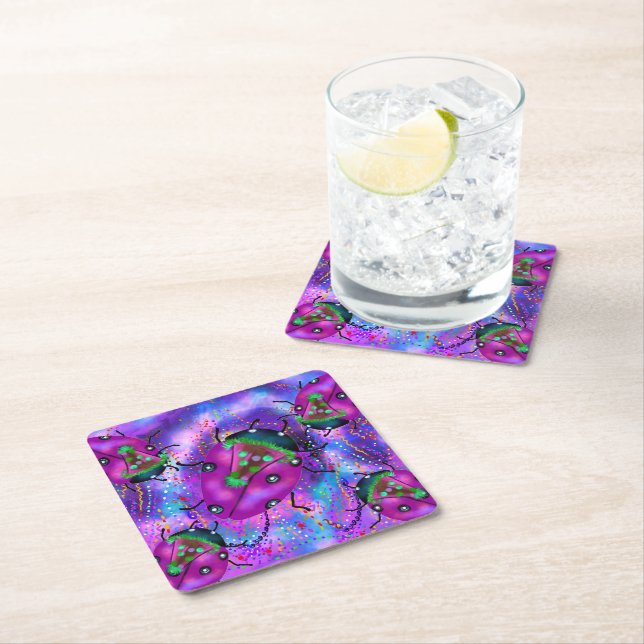 LADYBUG ART UNDERLÄGG PAPPER KVADRAT (Insitu)