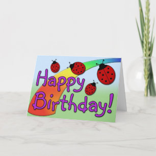 Ladybug B-Day Kort
