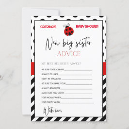Ladybug Baby Shower - Editable Namn, 5x7 Inbjudningar
