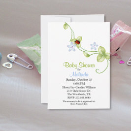 Ladybug Baby Shower-inbjudan Inbjudningar