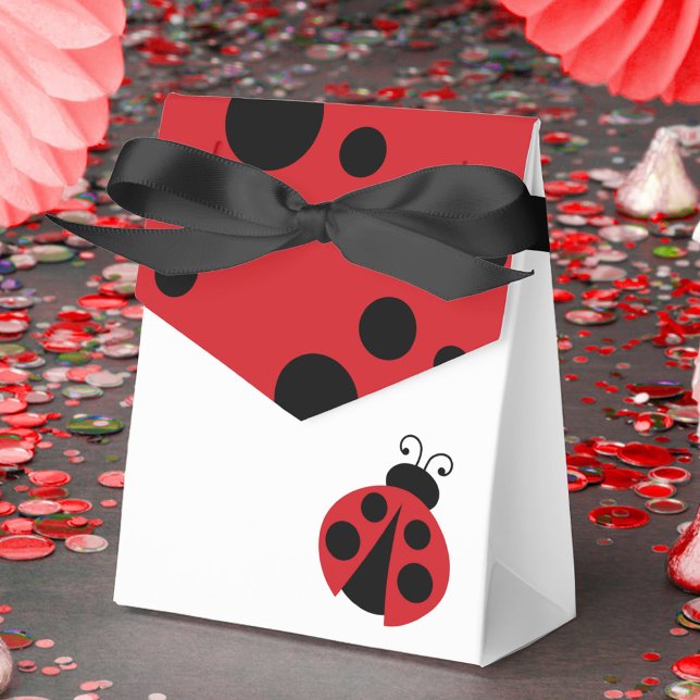 Ladybug Baby Shower Treat Presentaskar (Ladybug Baby Shower Favor Gift Boxes)