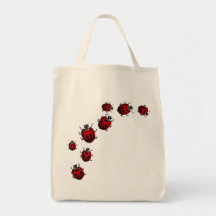 Ladybug Bags Cute Ladybug Ladybird Art Tote bags Tygkasse