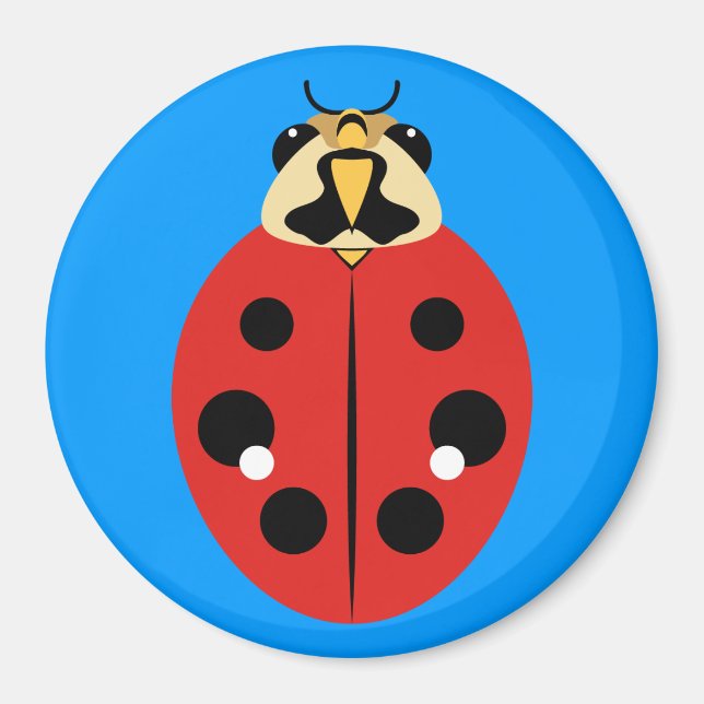 Ladybug Beetle Red Magnet (Framsidan)