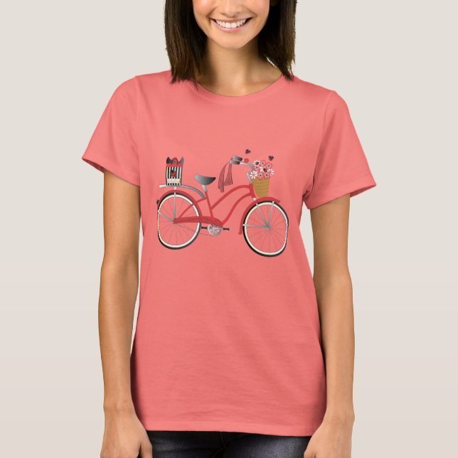 Ladybug Bicycle T Shirt (Framsida)