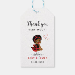 Ladybug Black Baby Shower Favor Gift-Märkre Presentetikett
