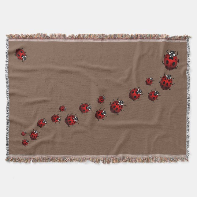 Ladybug Blanket Ladybug / Ladybird Throw Blankets Filt (Framsidan)