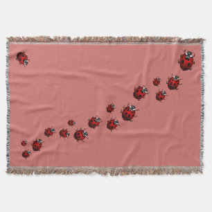 Ladybug Blanket Ladybug / Ladybird Throw Blankets Mysfilt