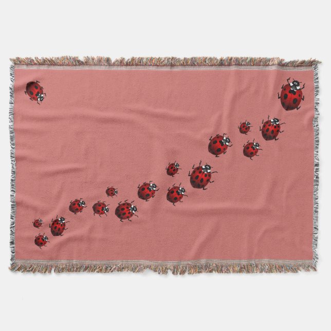Ladybug Blanket Ladybug / Ladybird Throw Blankets Mysfilt (Framsidan)