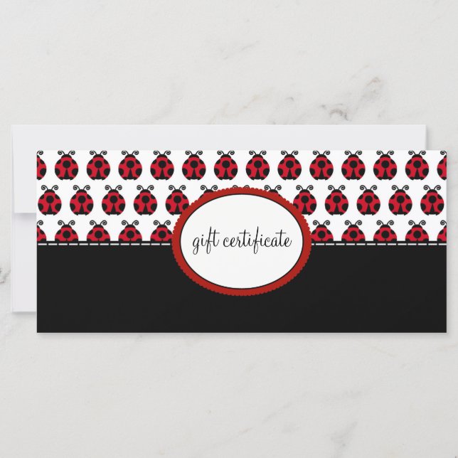 Ladybug Boutique Stil Gift-certifikat (Framsida)