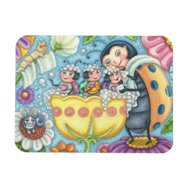 Ladybug Bubblebad LADYBUG FAMILY MAGNET (Horisontell)