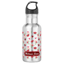 Ladybug, Butterfly och Tulip Heart Mönster