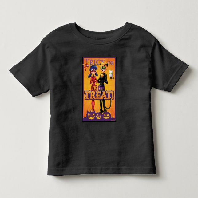 Ladybug & Cat Noir | Bus eller godsaker! T Shirt (Framsida)