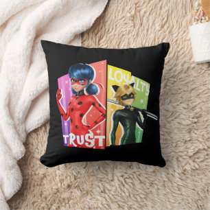 Ladybug & Cat Noir Förtroende och lojalitet Kudde