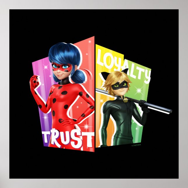 Ladybug & Cat Noir | Förtroende och lojalitet Poster (Framsidan)