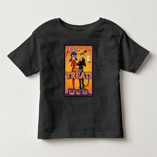 Ladybug & Cat Noir | Godis eller straff! T Shirt (Framsida)